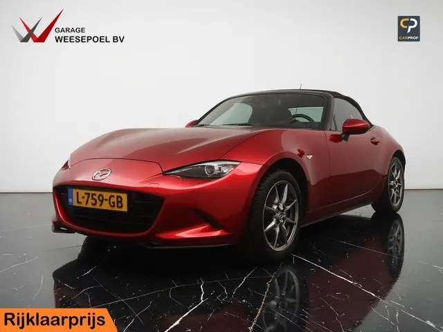 Mazda MX-5 1.5 SkyActiv-G 132PK Luxury Roadster - Lederen bekleding - Climate control - Cruise contr...