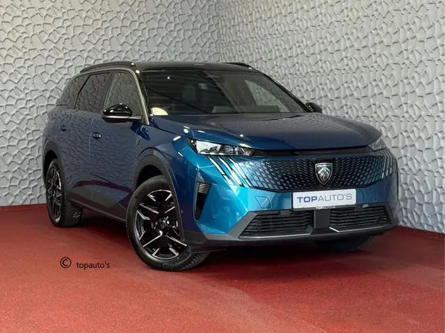 Peugeot 5008 1.2 HYBRID 145 GT NIEUWE AUTO 7PERS OPENDAK STOEL/STUUR VERW. ELEK.KLEP LED 7P 7 Persoo...