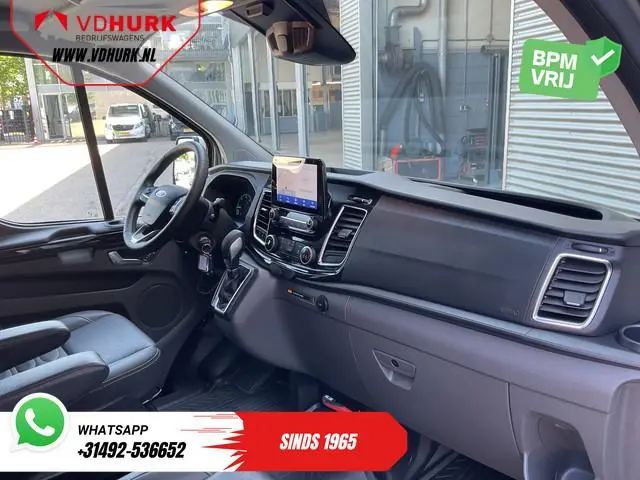 Ford Transit Custom 2.0 TDCI 130 pk Aut. L2 DC Dubbel Cabine 2xSchuifdeur/ NL Auto/ Carplay/ Leder/...