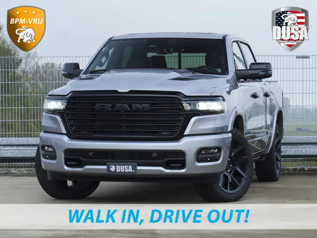 Dodge RAM 1500 | Laramie | Premium Night | 3.0L I6 Hurricane | Crew Cab | 4X4 | | BPM-VRIJ | Niveau regeling | Passenger Display | Getoonde accessoires zijn verkrijgbaar tegen meerprijs