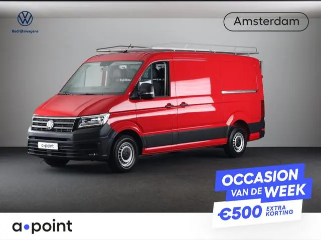 Volkswagen Crafter 35 2.0 TDI L3H2 Highline 140 PK | Trekhaak | Imperiaal | Parkeercamera | Leder |...
