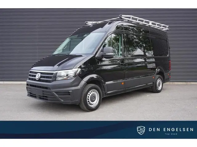 Volkswagen Crafter 140pk L3H3/L2H2 Navigatie Airco Apple Carplay Imperiaal Werkplaats inrichting 3-Z...