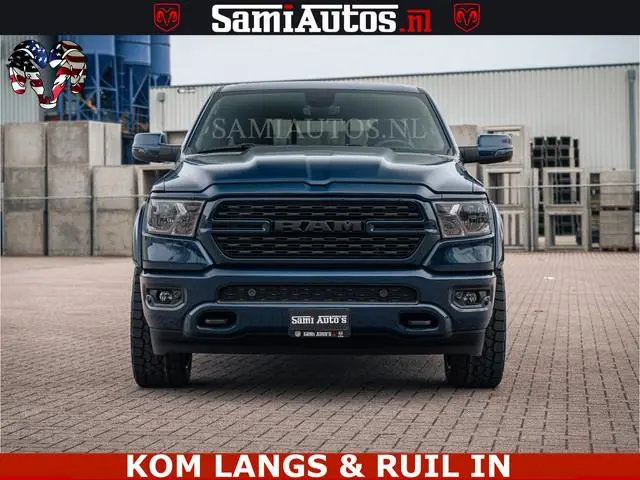 Dodge RAM SPORT | 5.7 V8 4x4 HEMI | PANORAMA DAK | GROOTSCHERM 12 INCH | LPG | Patriot Blue CREW CAB...