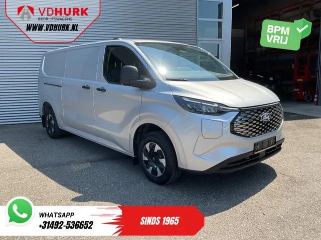 Ford E-Transit Custom L2 65 kWh 330 km WLTP Garantie t/m 05-'29/ LED/ Snellader/ Standkachel/ Stoelv...