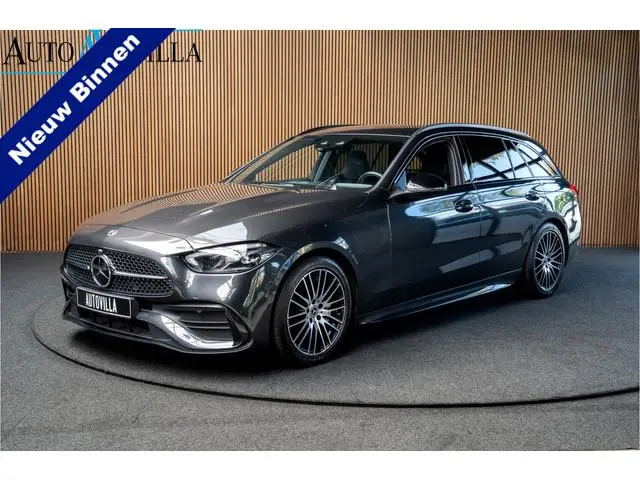Mercedes-Benz C-klasse Estate 180 AMG Line Leer Camera Navi LED Nightpack PTS Ambient Elekt. achterk...