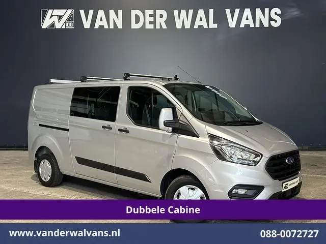 Ford Transit Custom 2.0 TDCI 131pk L2H1 Dubbele Cabine Euro6 Airco | 6-Zits | Camera | Navigatie | A...