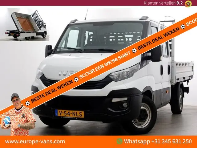 Iveco Daily 35S14 316pk E6 L2H1 D.C. 3-Zijdige Kipper Airco/Trekhaak 3500kg 02-2018
