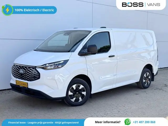 Ford e-Transit Custom 71kWh 140PK Elektrisch 344km WLTP 2300kg Trekvermogen BEV Snelladen Stoel + St...