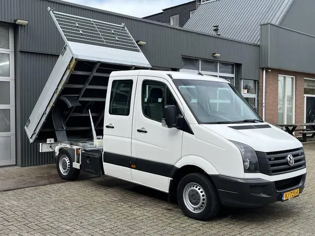 Volkswagen Crafter 35 2.0 TDI DC 3500kg trekgewicht Kipper Airco Cruise controle 6 persoons Euro 5 D...