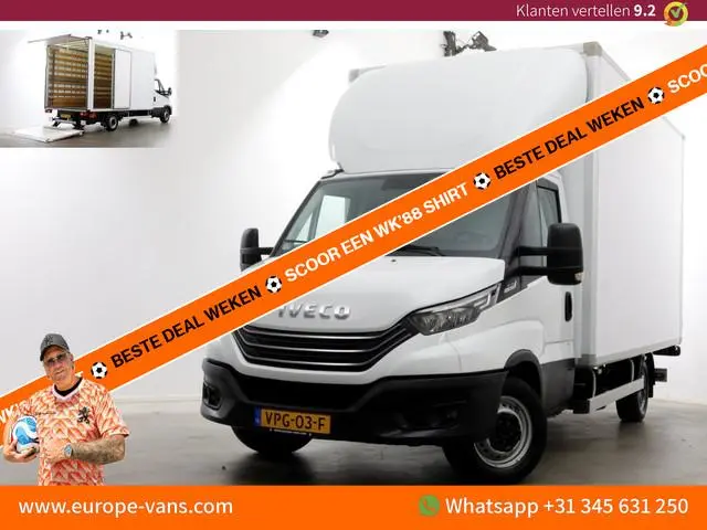 Iveco Daily 35S14 136pk HiMatic Automaat Bakwagen met laadklep en zijdeur H235cm 03-2022