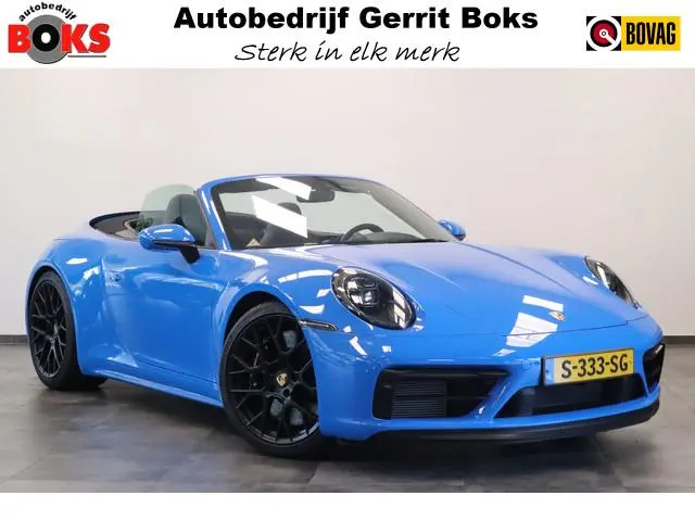 Porsche 911 Cabrio 3.0 Carrera 4 GTS Sport Chrono X- Sight NL Auto 480PK! Shark blue Dealer onderhou...