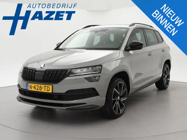 Skoda Karoq 1.5 TSI ACT 150 PK DSG SPORTLINE + CANTON AUDIO | STEEL GREY | CAMERA | 19 INCH | VIRTUA...