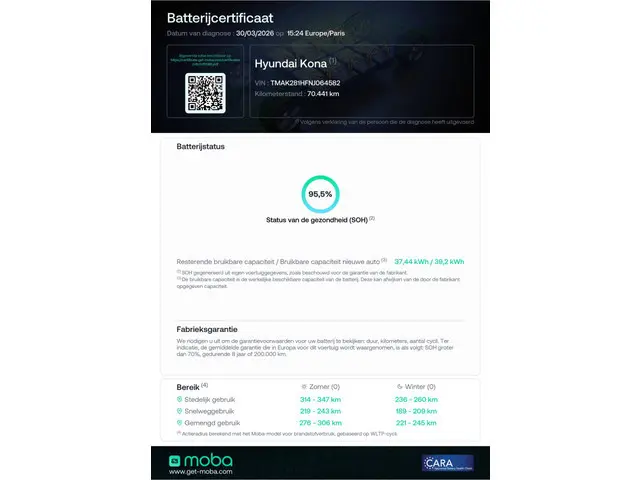 Hyundai Kona EV Comfort Smart 39 kWh | Standkachel | Krell Sound | Camera | Stuurwielverwarming | St...