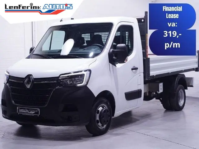 Renault Master 2.3 DCi 130 pk Dubbel Lucht Kipper, Trekhaak 3.500 kg Airco, LxBxH 320x203x40 cm, 3-Z...
